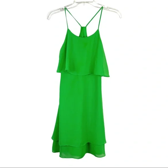 sachin and babi light blue dress Gianni Bini | Dresses | Gianni Bini Lime Green Chiffon Ruffle Slip Dress  Flowy Womens Size
